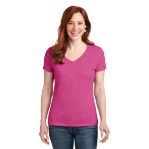 Hanes® – Ladies Nano-T® Cotton V-Neck T-Shirt – S04V